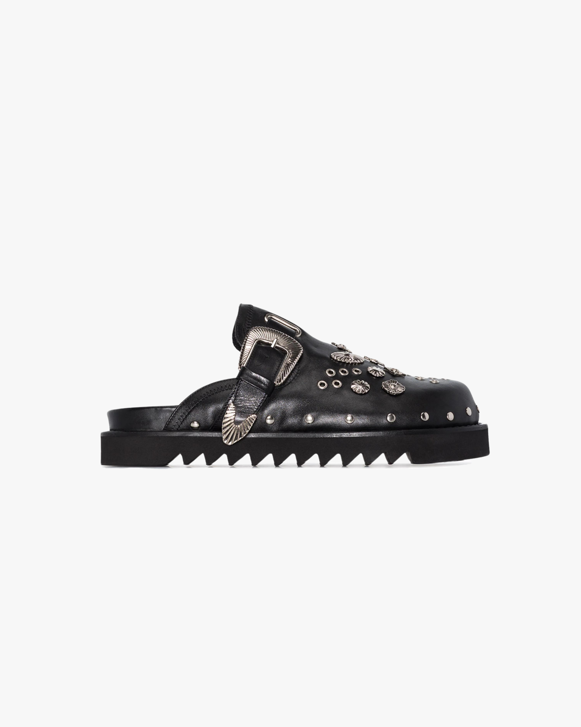 Roma Buckle Leather Sandals