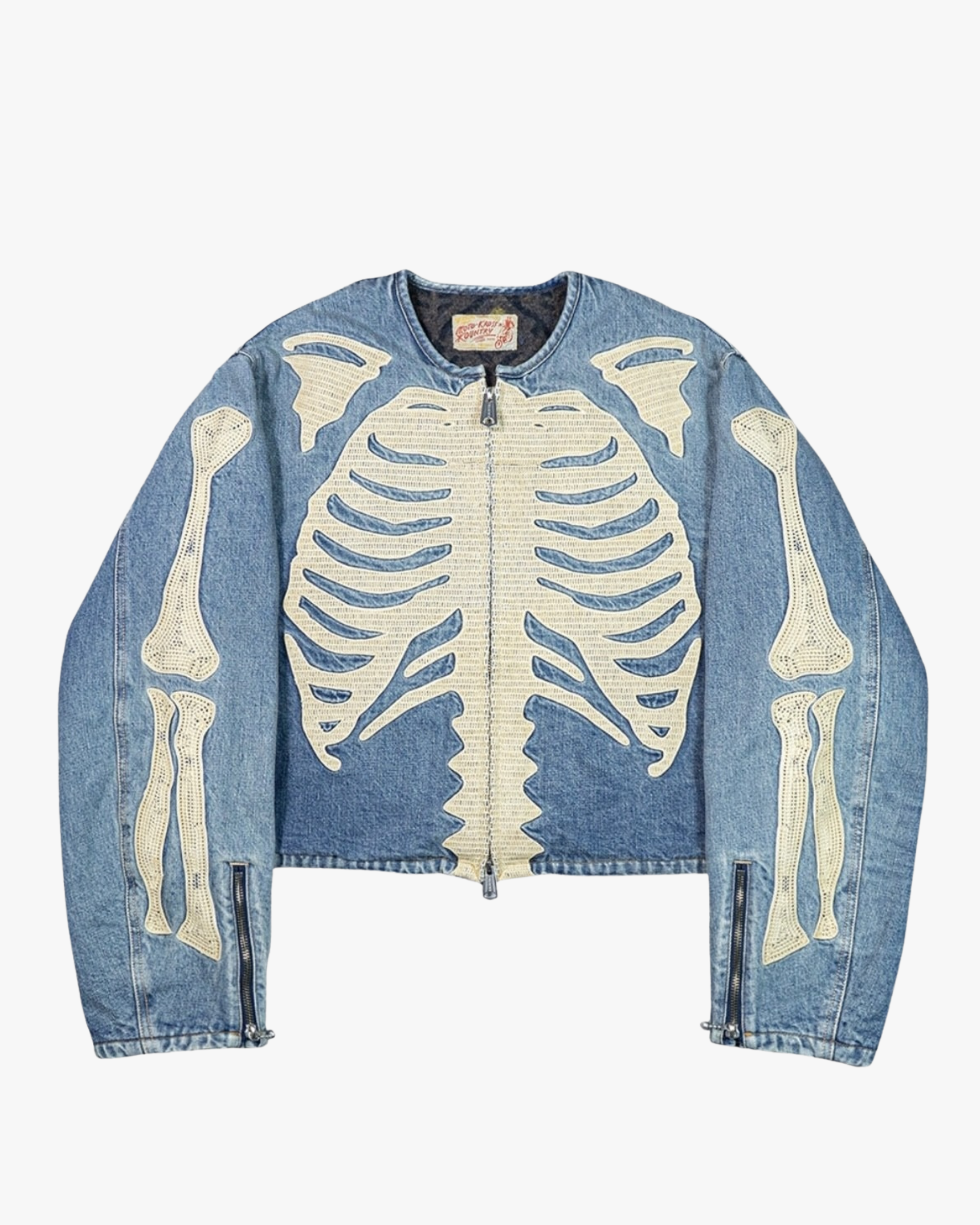 Rider Skeleton Denim Jacket