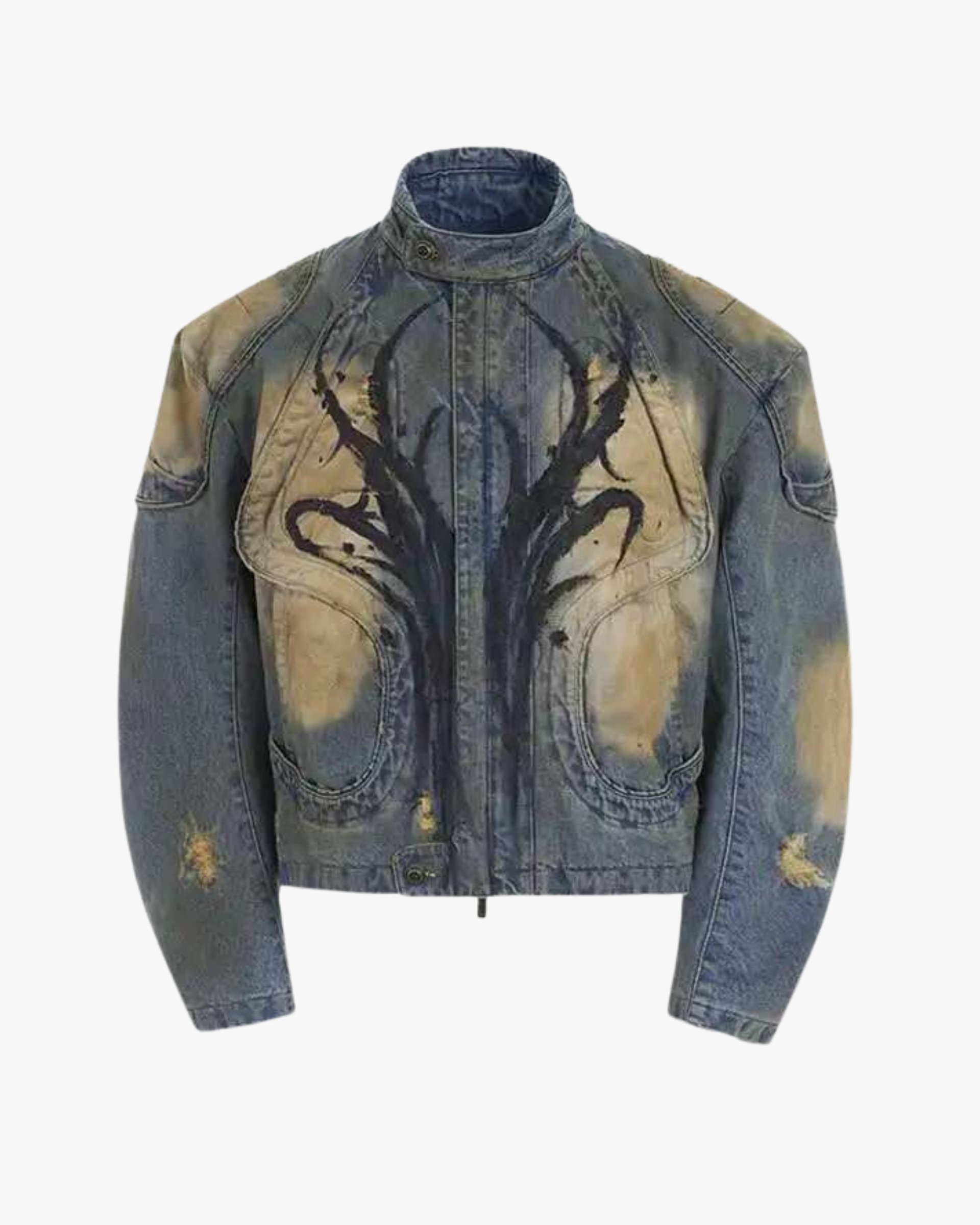 Rider Flame Denim Jacket
