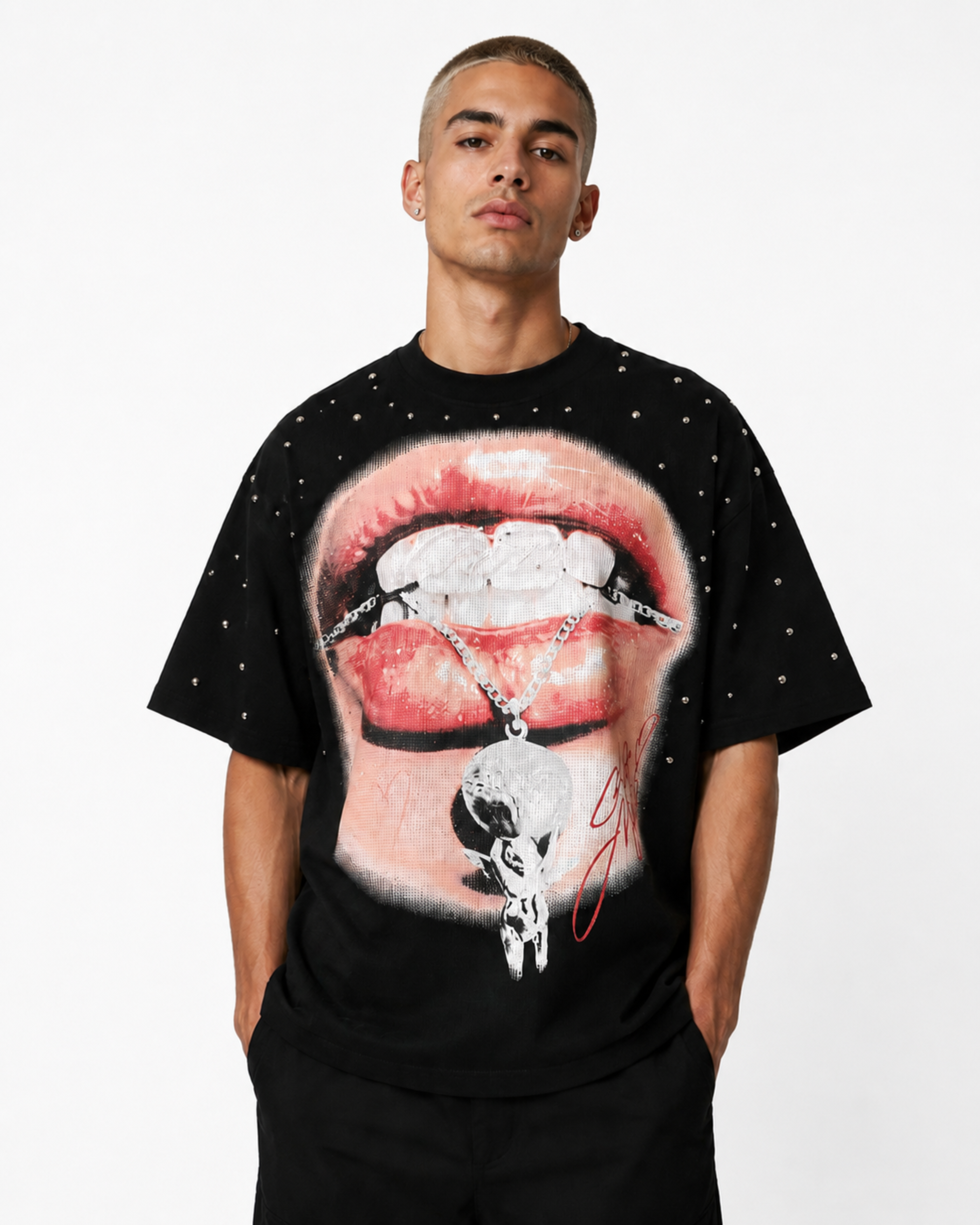 Bite Chain Studded Tee